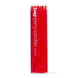 Red/Pink Candles 12pk