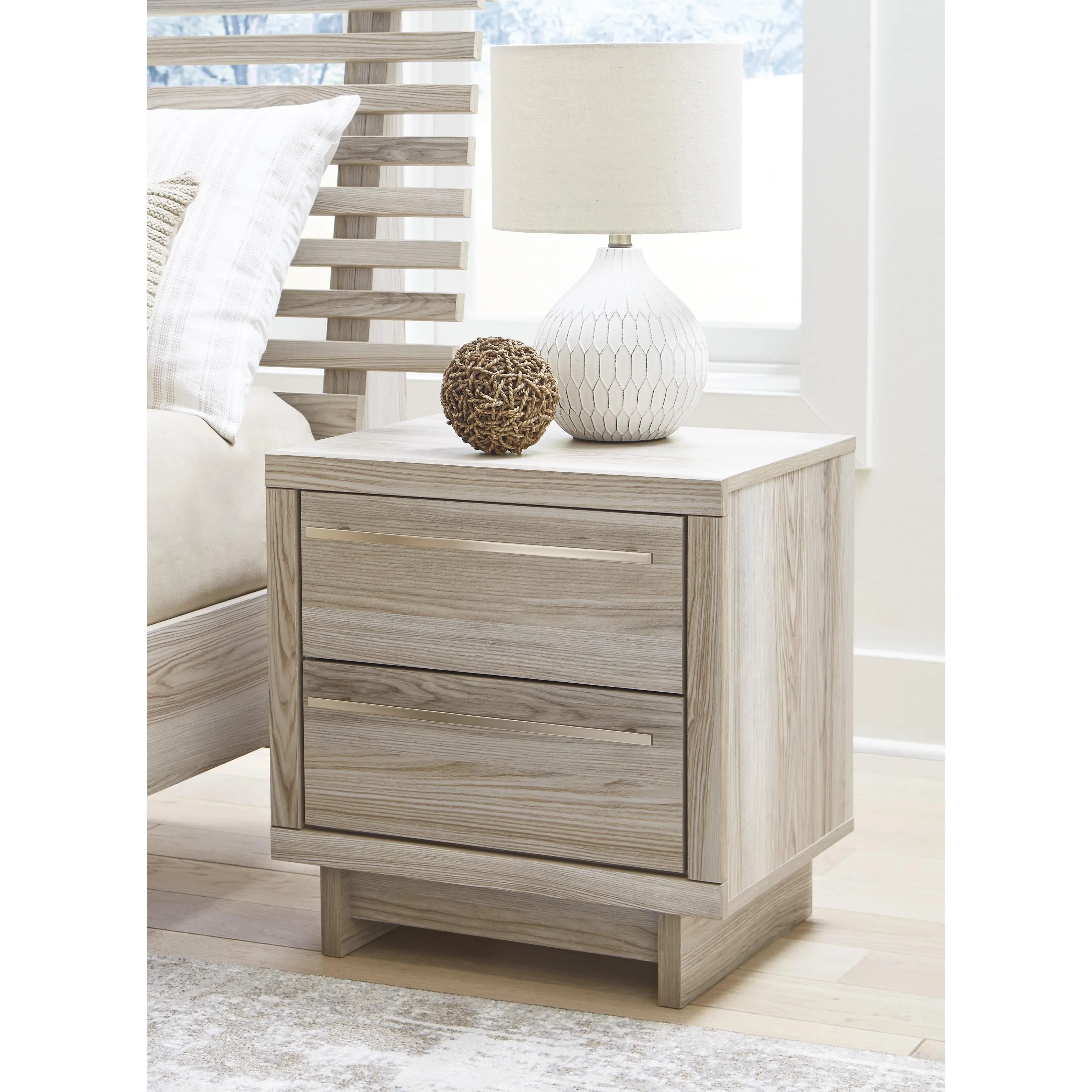 Signature Design by Ashley Hasbrick 2-Drawer Nightstand B2075-92