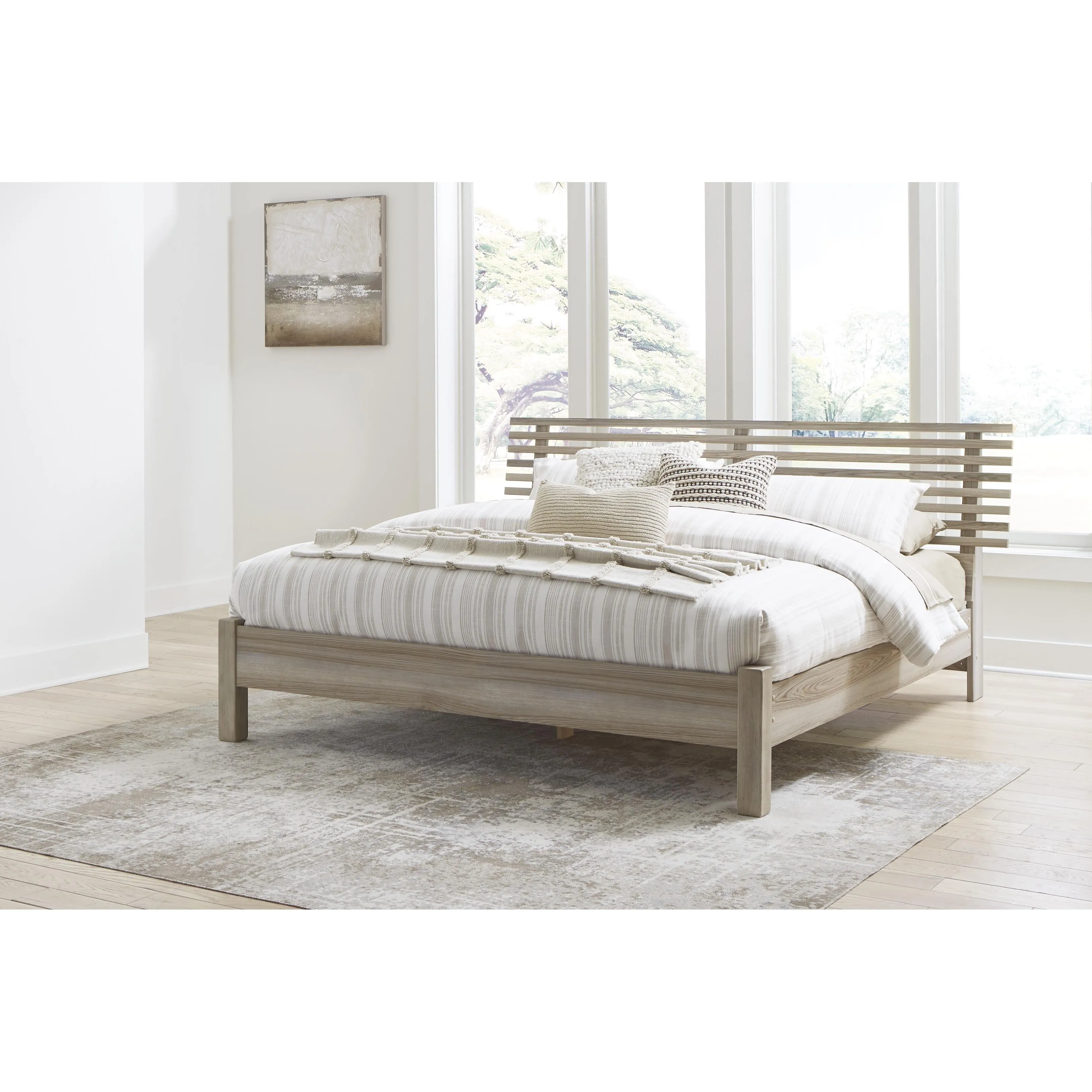 Signature Design by Ashley Hasbrick King Panel Bed B2075-158/B2075-156/B100-14