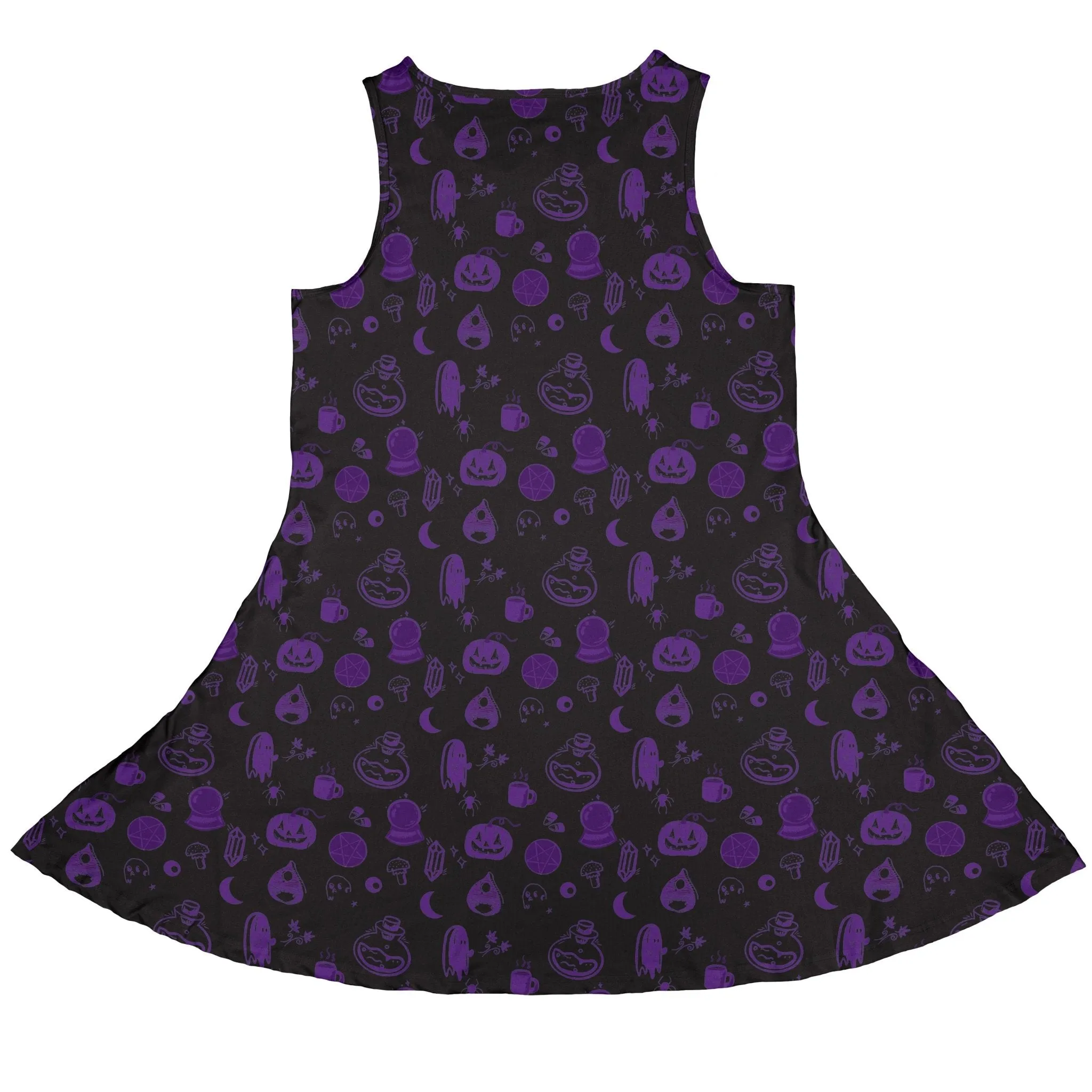 Spooky Halloween Purple Dress