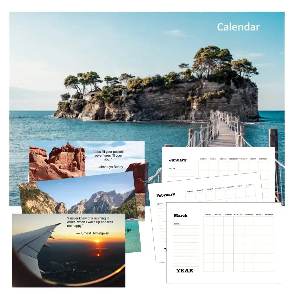 Travel Inspiration Calendar PLR