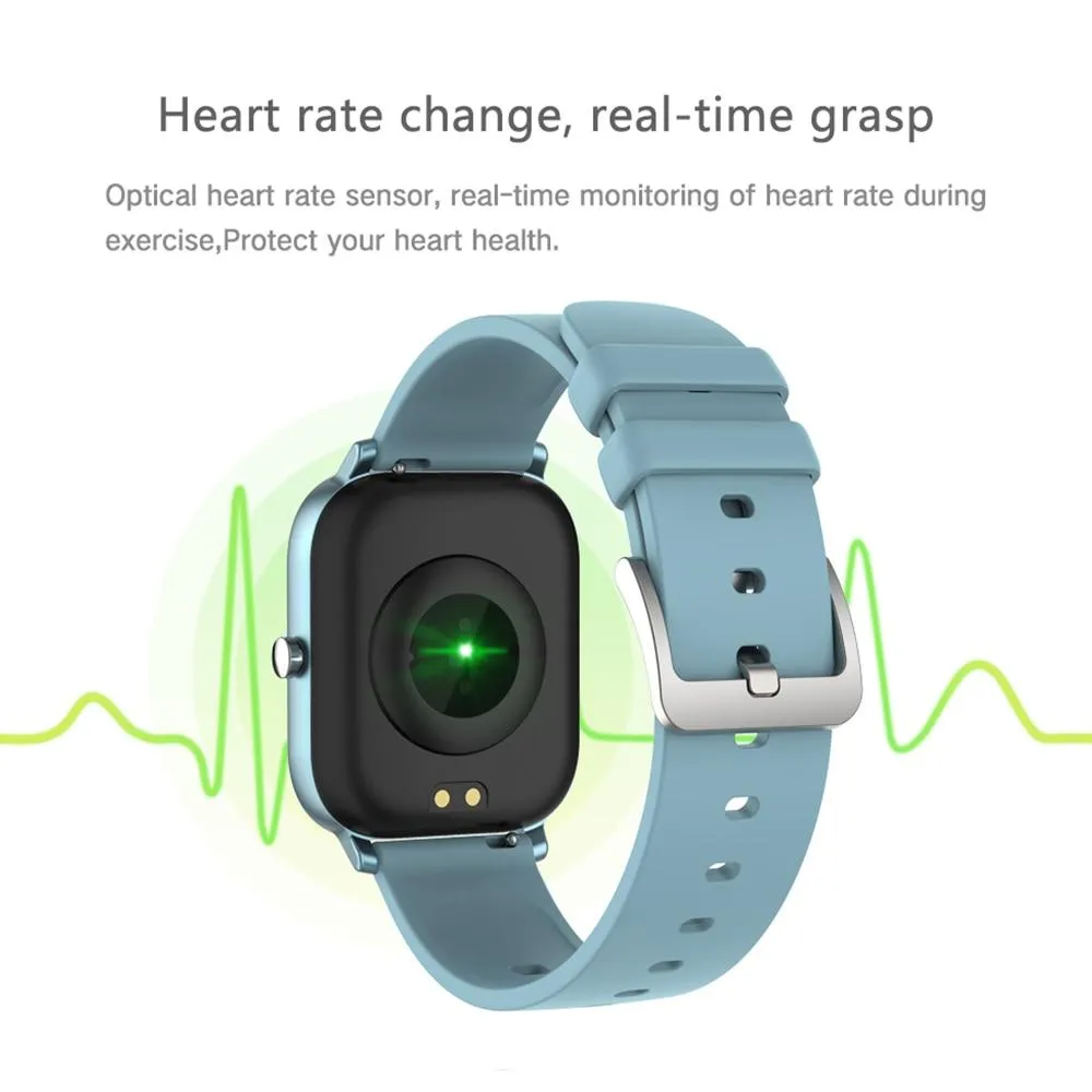 Unisex Full Touch Fitness Blood Pressure Monitor Smartwatch