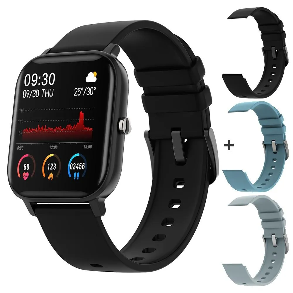 Unisex Full Touch Fitness Blood Pressure Monitor Smartwatch