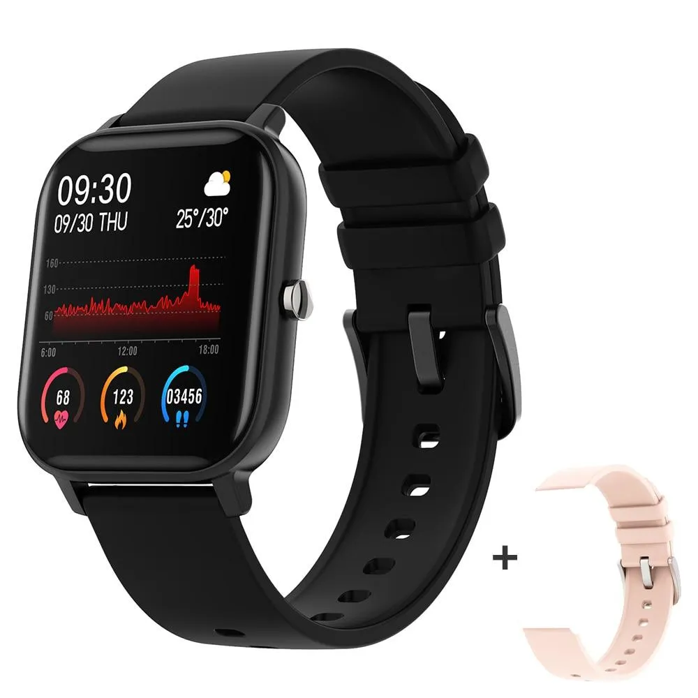 Unisex Full Touch Fitness Blood Pressure Monitor Smartwatch