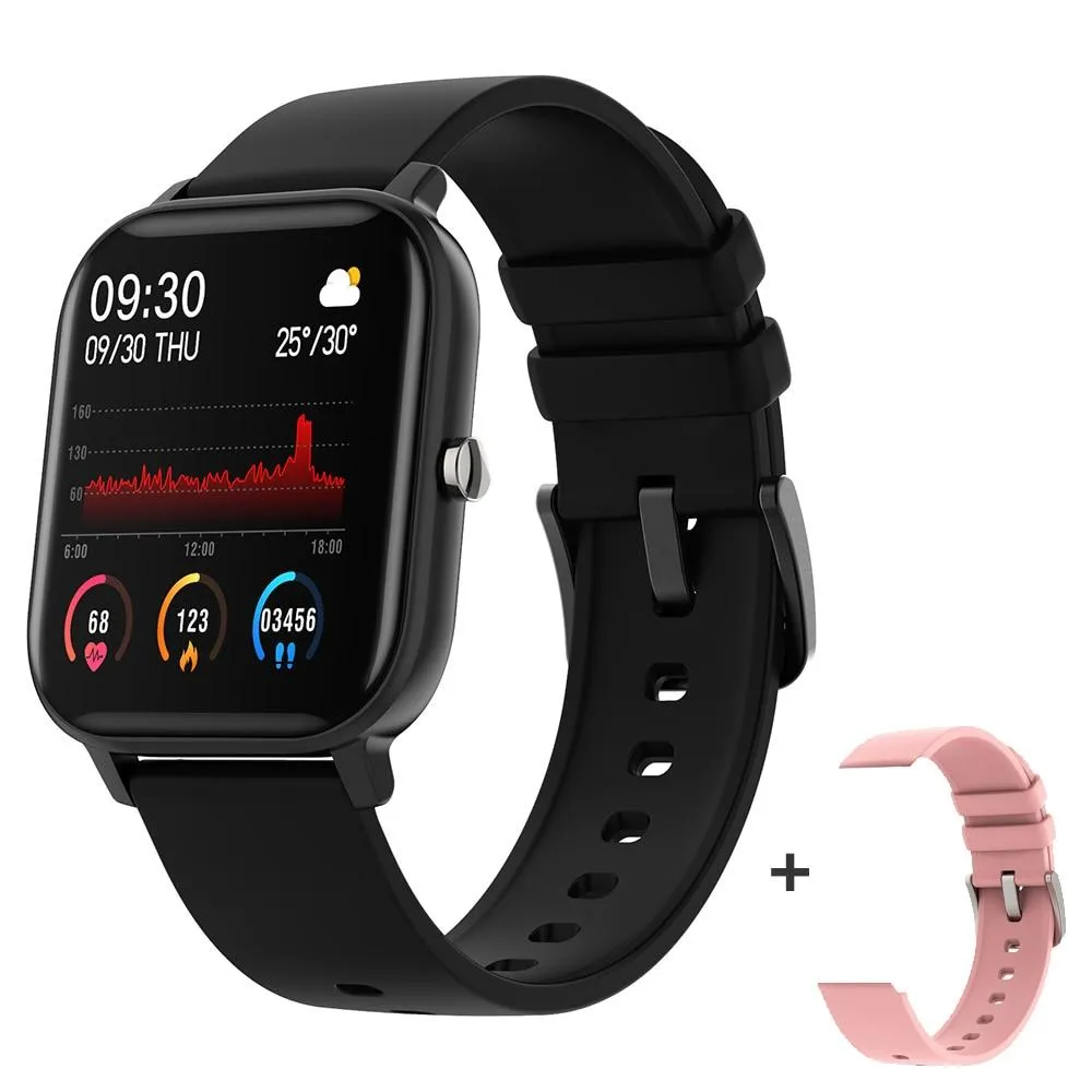 Unisex Full Touch Fitness Blood Pressure Monitor Smartwatch