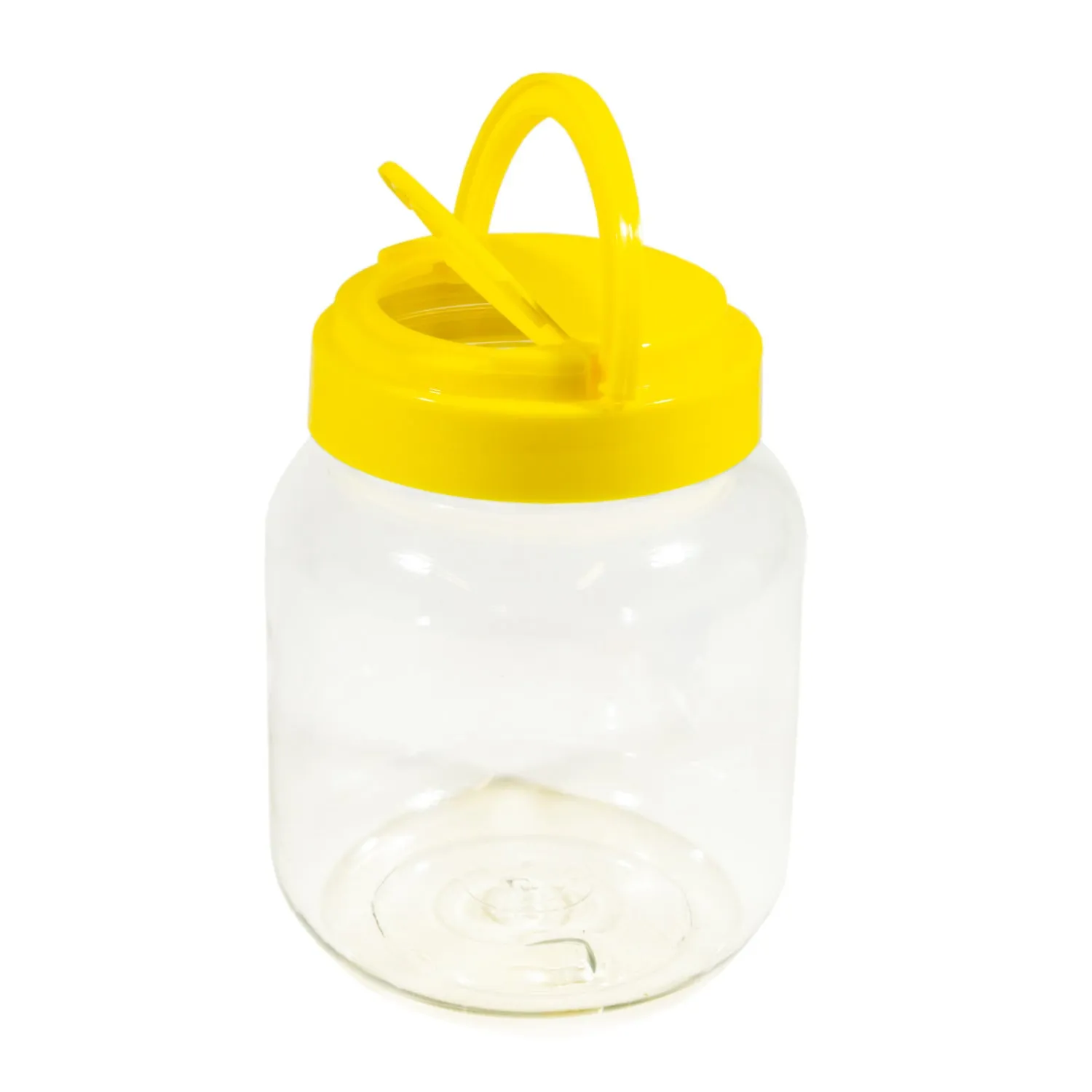 Universal Crafts 500ml Plastic Jar With Plastic Pour Lid and Handle - Yellow*