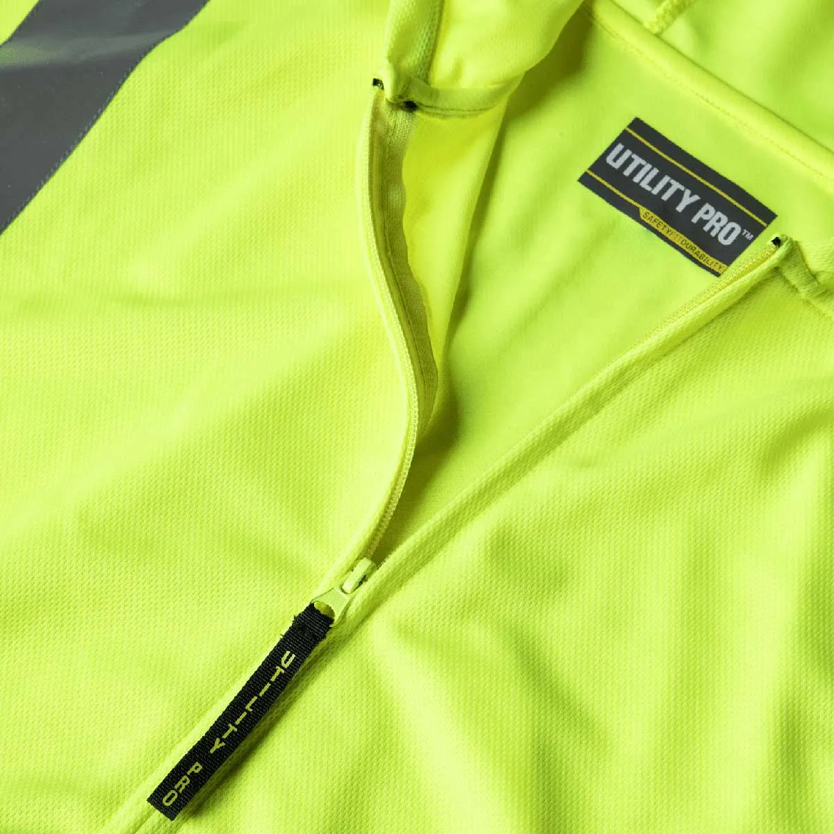 Utility Pro ANSI Class 3 Lightweight Mesh Hi-Vis Full-Zip Jacket