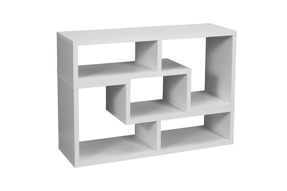 Velma Convertible TV Console and Bookcase White