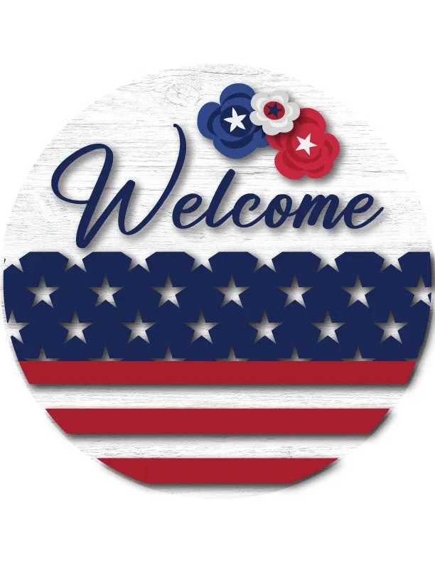 Welcome USA House Front Door Sign